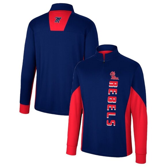 Ole Miss Rebels Colosseum Bart Quarter-Zip Windshirt NWT XL - Picture 1 of 4